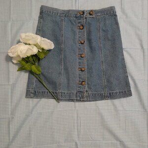 Hollister A-Line Denim Skirt Size S